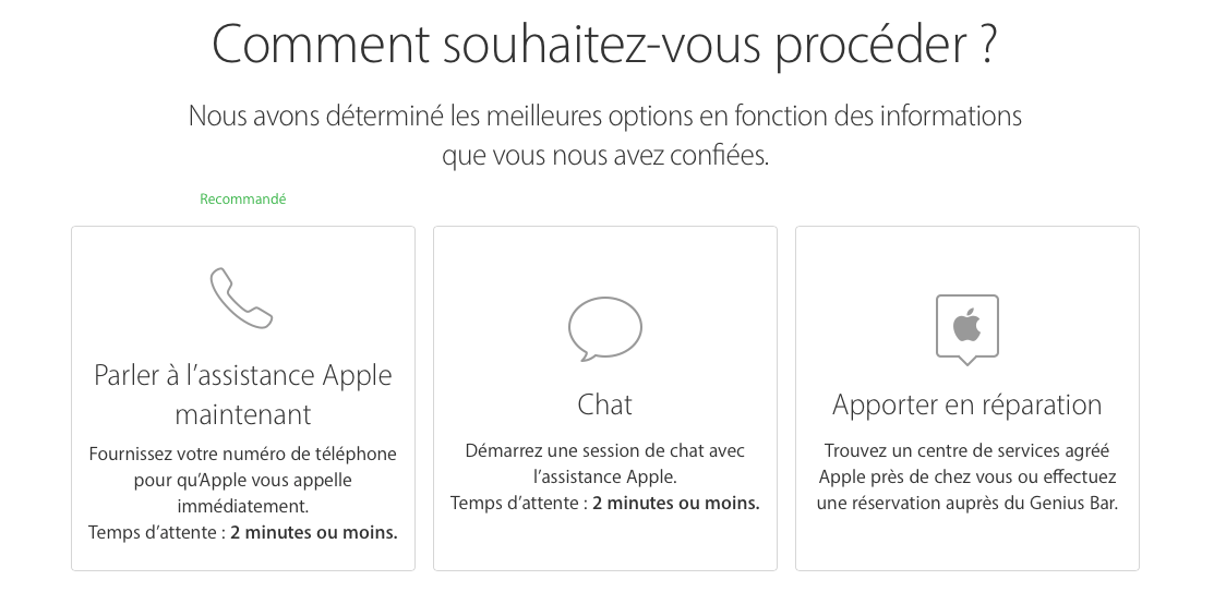 Service Client Apple, contacter Apple par téléphone 118500
